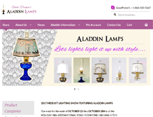 Tablet Screenshot of aladdinlamps.co